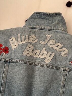 NWT Embroidered Marine Layer Denim Jacket (free shipping)